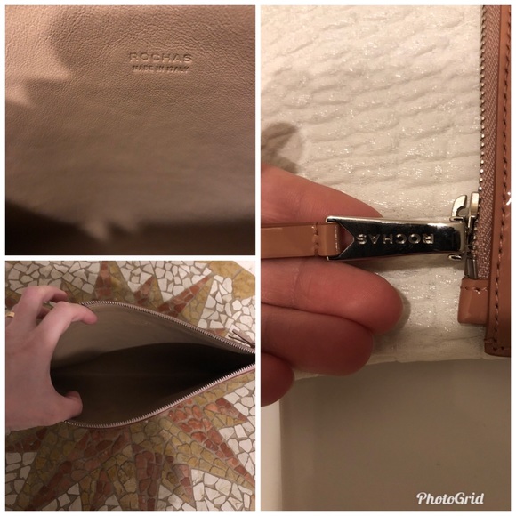 Rochas Crystal Eyes Patent Leather Clutch Pouch - Picture 7 of 8